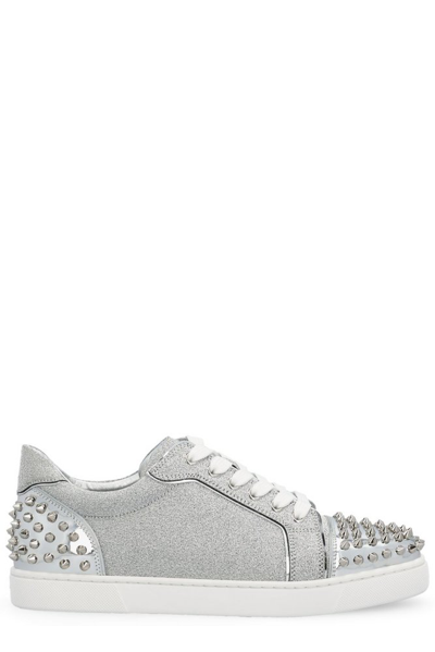 Shop Christian Louboutin Vieira 2 Low In Silver