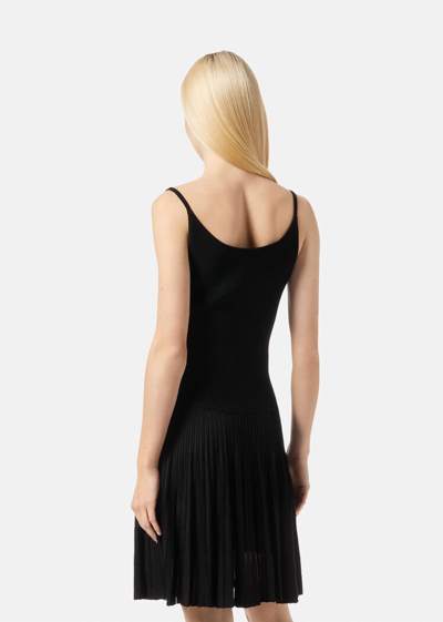 Shop Versace Medusa Knit Dress, Female, Black, 46