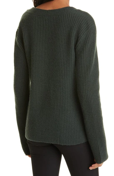 Shop Vince V-neck Wool & Cashmere Sweater In Mineral Stone