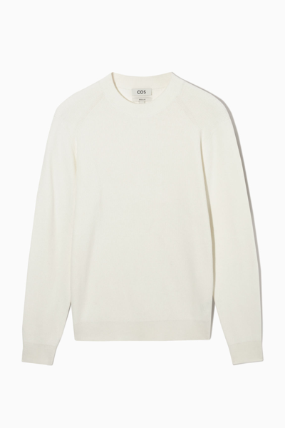 Shop Cos Ribbed-knit Jumper In White