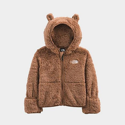 Shop The North Face Inc Infant Bear Sherpa Full-zip Hoodie In Toasted Brown