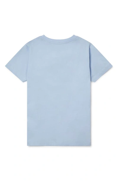 Boardies Kids' Hippo Cotton Graphic Tee In Blue