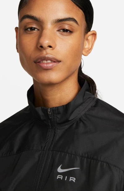 Shop Nike Air Dri-fit Running Jacket In Black