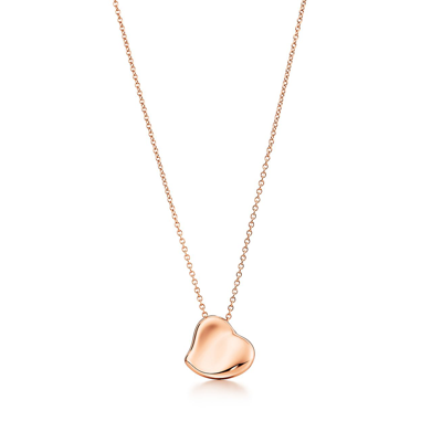 Shop Tiffany & Co Elsa Peretti® Full Heart Pendant In 18k Rose Gold