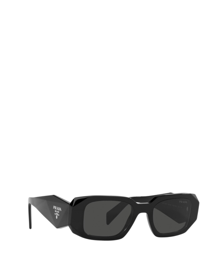 Shop Prada Pr 17ws Black Sunglasses