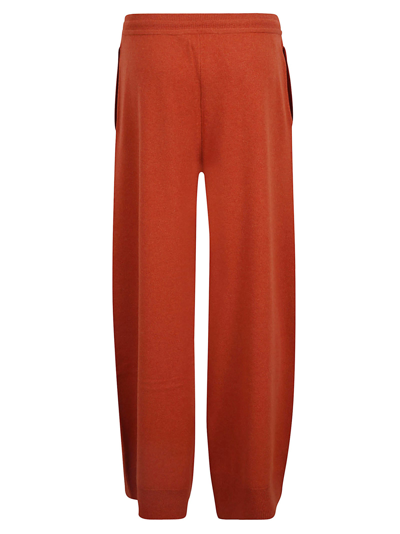Shop Stella Mccartney Relaxed Cashmere Wardrobe Trousers In Rust