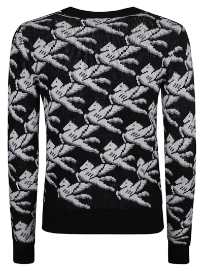 Shop Etro Logo Motif Sweater In Black