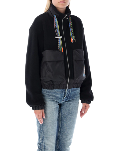 Shop Ambush Multicord Fleece Pocket Jacket In Black