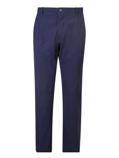 Shop Nine In The Morning Straight Trousers In Blue