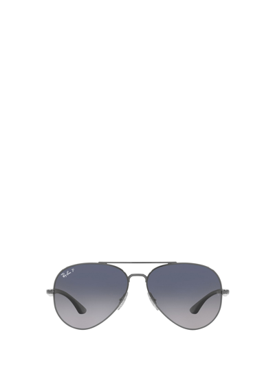 Ray Ban Rb3675 Sunglasses Gunmetal Frame Blue Lenses Polarized 58-14 |  ModeSens