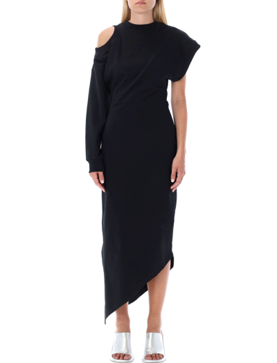 Shop A.w.a.k.e. Asymmetric Dress In Black