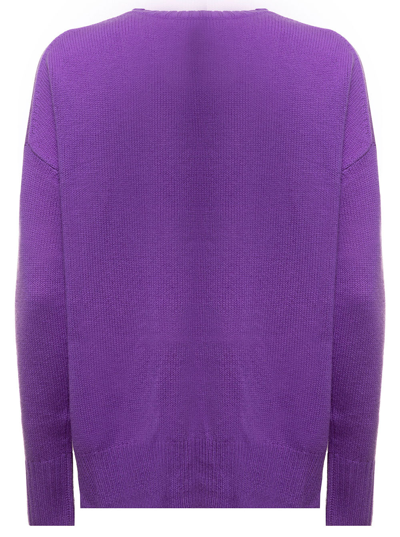 Shop Allude Cashmere Purple Sweater  Woman In Violet