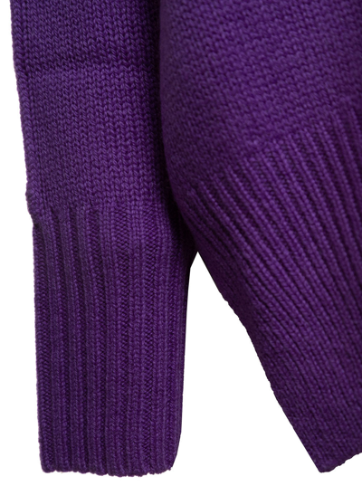 Shop Allude Cashmere Purple Sweater  Woman In Violet