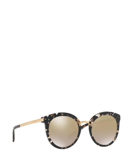 Shop Dolce & Gabbana Eyewear Sunglasses In Cube Black / Gold