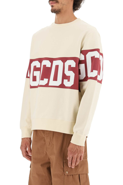 Shop Gcds Logo Band Sweatshirt In Multicolor