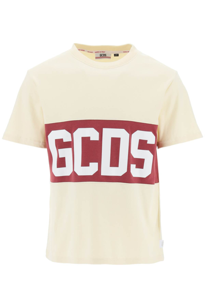 Shop Gcds T-shirt With Logo Band In Multicolor