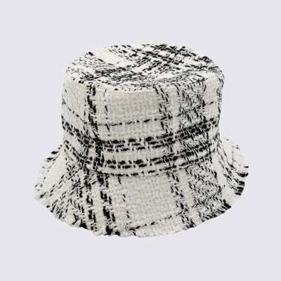 Shop Ruslan Baginskiy Black-white Cotton Bucket Hat