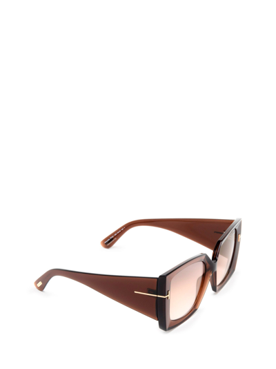 Shop Tom Ford Eyewear Sunglasses In Dark Brown