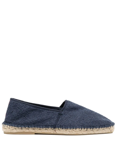 Orlebar Brown Fleet Towelling-effect Espadrilles In Blau