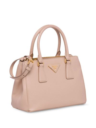 Prada Small Galleria Saffiano Leather Bag In Pink