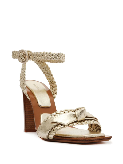 Shop Alexandre Birman Clarita High-heel Sandals In Gold
