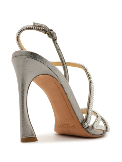 Shop Alexandre Birman High-heel Sandals In Silver