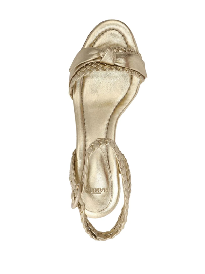 Shop Alexandre Birman High-heel Sandals In Gold