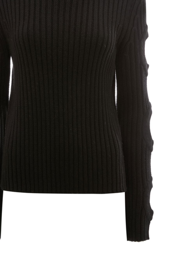 Shop Jw Anderson Cut-out Detail Jumper In Schwarz