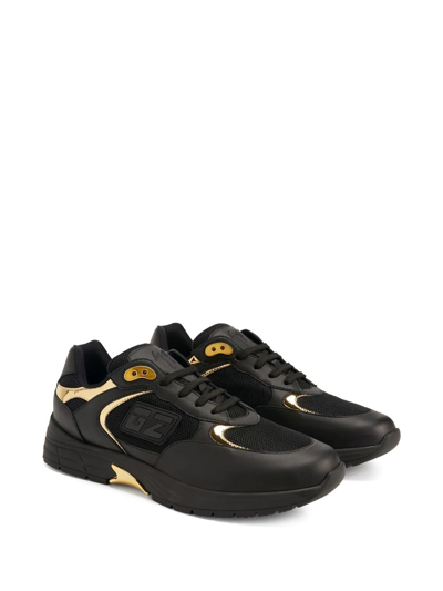 Giuseppe Zanotti Low-top Sneakers Gz Runner Calfskin In Black