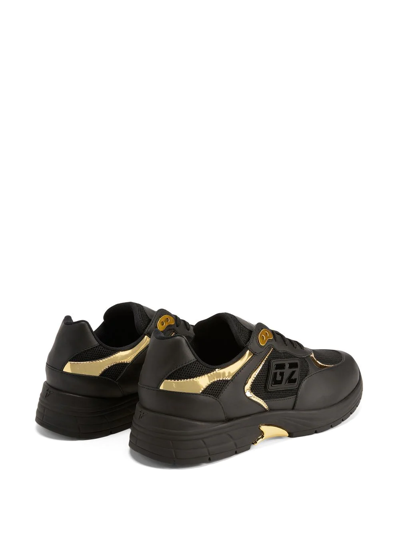 Giuseppe Zanotti Low-top Sneakers Gz Runner Calfskin In Black