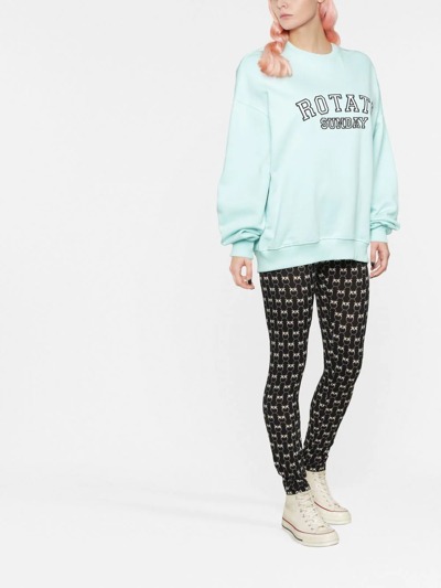 Pinko Love Bird Print Leggings In Schwarz