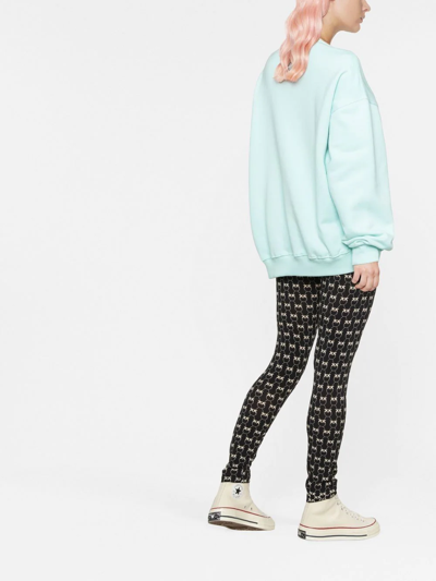 Pinko Love Bird Print Leggings In Schwarz