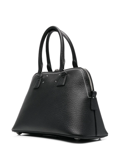 Maison Margiela 5ac Zip Leather Top-handle Bag In Schwarz