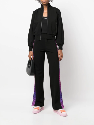 Off-white Monogram-band Track Jacket In Schwarz
