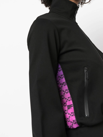 Off-white Monogram-band Track Jacket In Schwarz