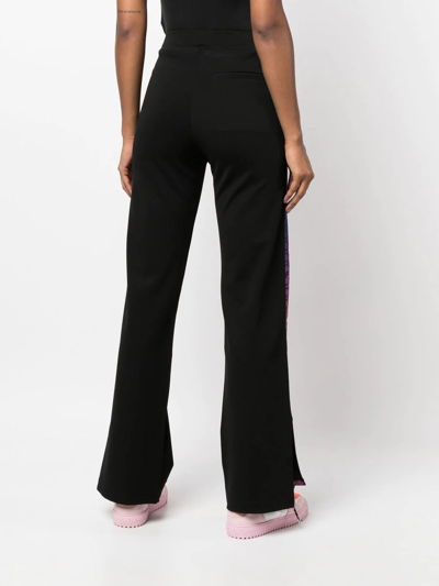 Shop Off-white Monogram-band Track Pants In Schwarz