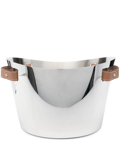 Shop Ralph Lauren Wyatt Double Champagne Cooler In Silver