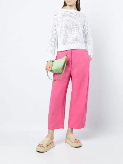 Shop Rachel Comey Straight-leg Cropped Trousers In Rosa