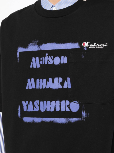 Shop Miharayasuhiro Graphic-print T-shirt In Schwarz