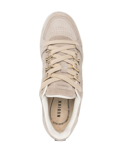 NUBIKK PANELLED LACE-UP SNEAKERS 