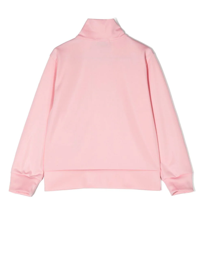 Golden Goose Logo-print Jersey Track Jacket In Rosa