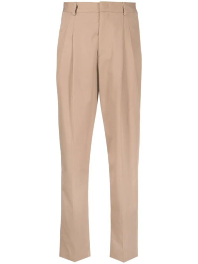 Shop Red Valentino Straight-leg Tailored Trousers In Nude