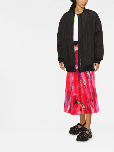 Msgm Womens Black Other Materials Jacket In Schwarz