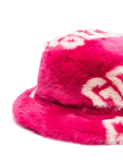 Gcds All-over Monogram-pattern Bucket Hat In Rosa