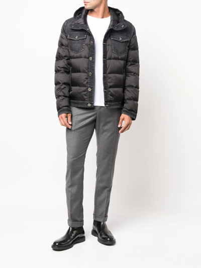 Dondup Tailored Virgin Wool Trousers In Grau