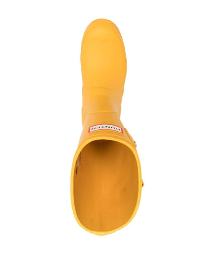 Hunter Original Short Waterproof Rain Boot In Gelb
