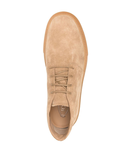 Shop Tod's Desert Boot High-top Sneakers In Nude