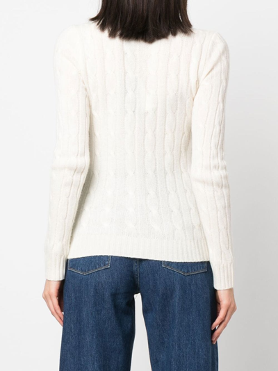 Polo Ralph Lauren Cable-knit Cashmere Jumper In Nude