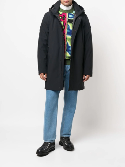 Peuterey Mid-length Coat In Schwarz