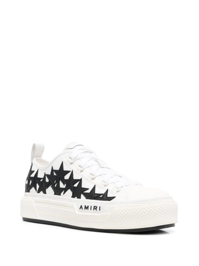 Shop Amiri Star-patch Low-top Sneakers In Weiss